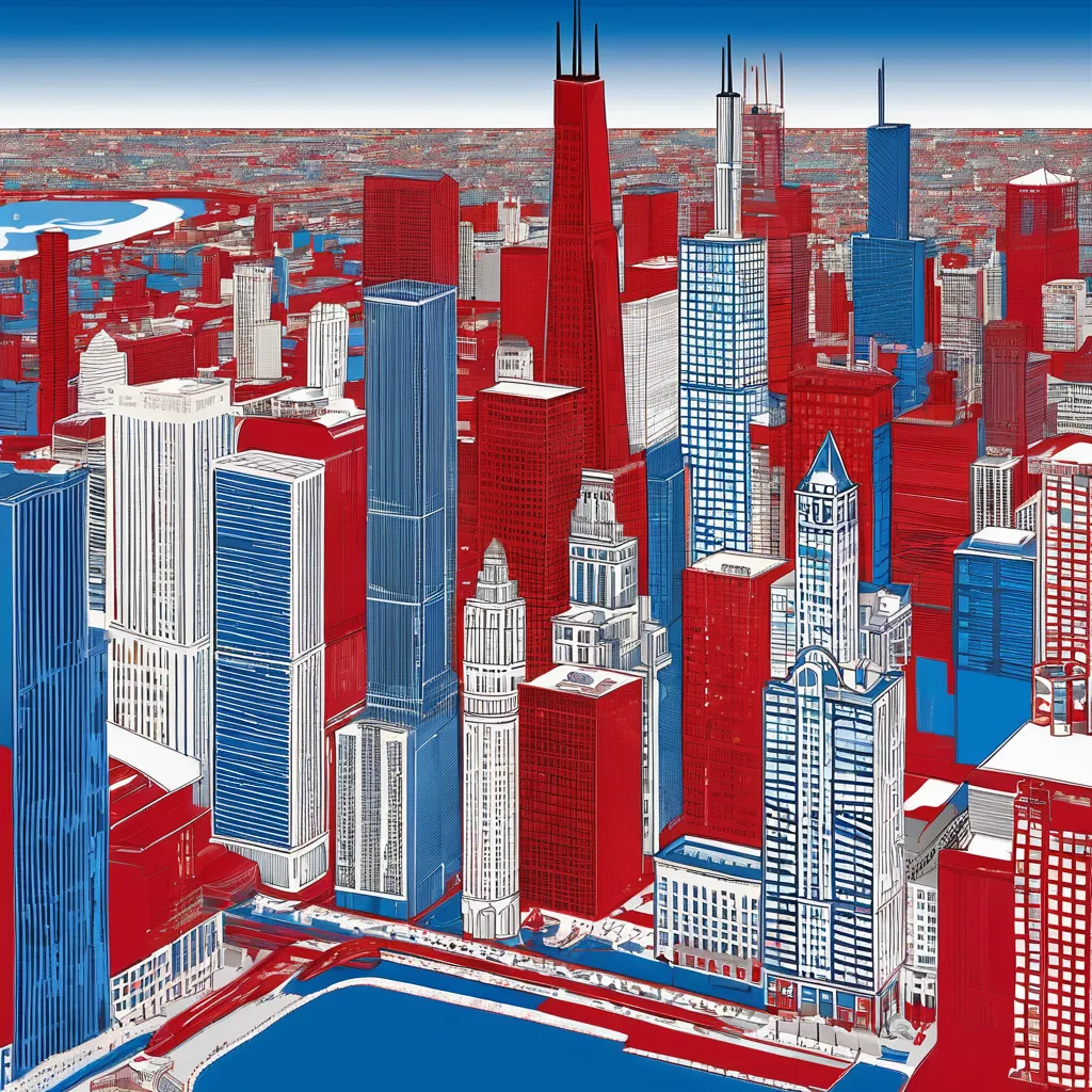 Chicago city backdrop