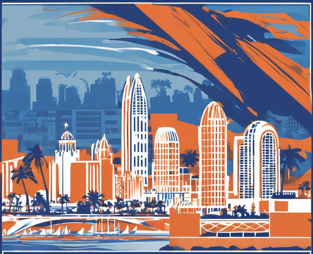San Diego city backdrop